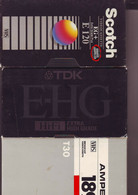 3 Cassettes K7 Videos A Re-enregistrer En Bon état : 1x 120 +1x30 +1x180 - Other & Unclassified