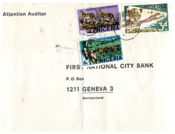 (X 16) Letter From  Nigeria Posted To Switzerland - Nigeria (1961-...)