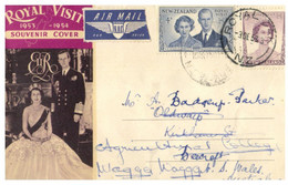 (X 16) Letter From  New Zealand Posted To Australia (Wagga Wagga) Royal Visit - Cartas & Documentos