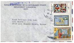 (X 16) Letter From Haiti Posted To Switzerland - Hawai