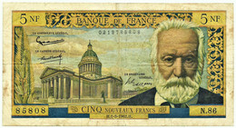 FRANCE - 5 Nouveaux Francs - 01.03.1962 - P 141 - " Victor Hugo " - 5 NF 1959-1965 ''Victor Hugo''