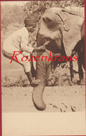 Elephant Indian Mahout Balancing On Trunk Ethnic Ethnique Jesuit Mission Chota Nagpur British India - Inde