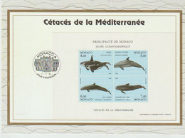 BLOC FEUILLET  De MONACO  " CETACES De La MEDITERRANEE " - 11-2-94 -  NEUF** - Unused Stamps