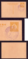 WWII JAPAN OCC CHINA SYS Postcard Sp Cancel National Gov North Sub-Committee CHINE WW2 JAPON GIAPPONE - 1943-45 Shanghái & Nankín