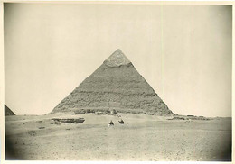 241120 - PHOTO Années 1920 - EGYPTE La Pyramide De GIZEH Chameau - Guiza