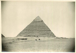 241120 - PHOTO Années 1920 - EGYPTE La Pyramide De GIZEH Chameau - Gizeh
