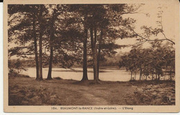 37- 50224   -  BEAUMONT  La  RONCE   (Ecrit Rance)  -   L ETANG - Beaumont-la-Ronce