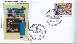 Fdc Filagrano Gold: GIORNATA DELLA FILATELIA (2000) ; No Viaggiata; AF - F.D.C.