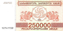 GEORGIE 1994 250000 Lari - P.50 Neuf UNC - Géorgie