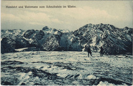 CPA AK Hundstot Und Watzmann Vom Schneibstein Im Winter GERMANY (1066681) - Altri