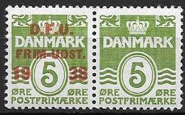 Danemark 1938 Paire N° 267Aa Neuve** MNH Expo Philatélique Nationale - Unused Stamps