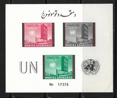 AFGHANISTAN 1961 BLOC  JOURNEE DE L'ONU  YVERT N°B18A  NEUF MNH** - Afghanistan