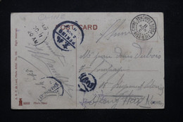 CHINE - Oblitération De Tien Tsin Poste Française + Pékin + Autre Sur Cp Du Zanzibar En 1911, Timbres Disparus - L 79204 - Cartas & Documentos