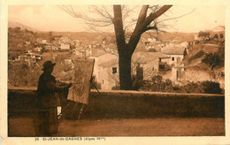 St Jean De Cagnes * Peintre Peinture * Panorama - Autres & Non Classés