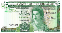 GIBRALTAR 1988 5 Pound - P.21b Neuf UNC - Gibilterra