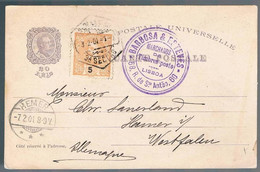 Portugal, 1901, For Westfalen - Brieven En Documenten