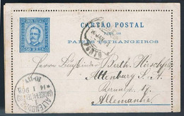 Portugal, 1896, For Alemanha - Lettres & Documents