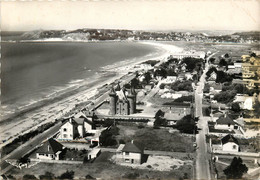 BARNEVILLE SUR MER  VUE GENERALE AERIENNE SUR L'AVENUE DE LA MER - Barneville