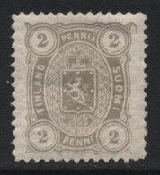 Finland (11) 1875 2p. Grey. Unused - Ungebraucht