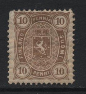 Finland (12) 1875 10p. Brown. Unused - Ungebraucht