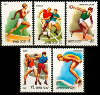 1981	Russia USSR	5081-5085	Sport - Autres & Non Classés