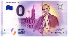 Billet Touristique - 0 Euro - Allemagne - Pape PIE XII - (2019-1) - Pruebas Privadas