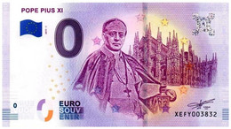 Billet Touristique - 0 Euro - Allemagne - Pape PIE XI - (2019-1) - Privatentwürfe