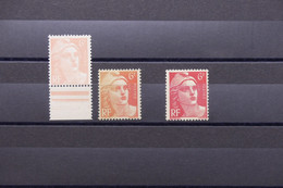 FRANCE - Variété - N° Yvert 721A Type Gandon - 2 Exemplaires Avec Couleurs Défectueuses + Normal - Neufs - L 79309 - Unused Stamps