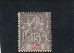 GRANDE COMORE  Timbre De 1900-07  N° 15* - Ungebraucht