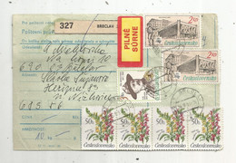 Tchecoslovaquie , Ceskoslovensko , 1990 , BRECLAV 327  , DRNOVICE , 12 Timbres , 2 Scans , Pilné Surne - Covers & Documents