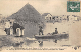 94-ALFORTVILLE-INONDATION 1910, ILE ST-PIERRE , LA FAMEUSE MEULE QUI PARCOURU PLUSIEURS KILOMETRES DEVASTANT TOUT SUR SO - Alfortville