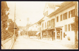 1920 Mit Bahnpost Gelaufene Private Foto AK Aus Affoltern A. A., Drogerie Geschäft - Affoltern