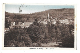 MANZAT  (cpa 63)  Vue Générale    -  L  1 - Manzat