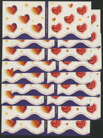 9 Carnets Saint Valentin COTE 180 €. Type COEUR. Autoadhésif N° 25 + 26 Neufs ** MNH. TB - Autres & Non Classés