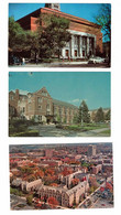 3 Different ANN ARBOR, Michigan, USA, University Of Michigan, Old Chrome Postcards - Ann Arbor