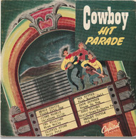 Cowboy Hit Parade, Dubbel EP Met O.a. MerleTravis, Jimmy Wakeley , Tex Williams, Cliffie Stone, Tex Ritter, Jack Guthrie - Country & Folk