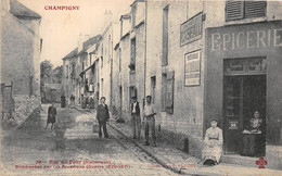 94-CHAMPIGNY-RUE DU FOUR BOMBARDEE PAR LES PRUSSIENS GUERRE 1870/1871 - Champigny Sur Marne