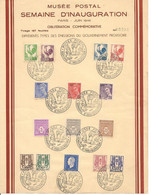 Musée Postal - Semaine D'inauguration Juin 1946 - Oblitération Commémorative Du 9 Juin 1946 - Tirage 187 Ex ! - Collectors