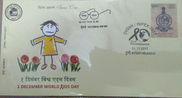 World AIDS Day, SIDA  Disease Health Medical Medicine Cover India Indie Indien Inde - Malattie