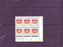N° 1185 - 3F Blason De NANTES- B De A+B - 2° Partie Du 10.11 Au2.12.58 - 10.11.1958 - - 1950-1959