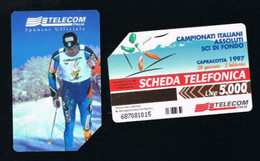 TELECOM ITALIA - C.& C. 2638 -  1997 CAPRACOTTA CAMPIONATO DI SCI DI FONDO     - USATA - Öff. Gedenkausgaben