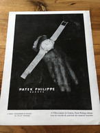 Pub Papier  - PUBLICITÉS - COLLECTION - Montres - Patek Philippe  - 1958 - - Publicités