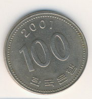 S KOREA 2001: 100 Won, KM 35 - Coreal Del Sur