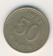 S KOREA 1992: 50 Won, KM 34 - Coreal Del Sur