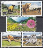 INDIA 2020 UNESCO World Heritage Sites In INDIA (II), Natural Sites, Fauna & Flora, SET 5v Complete  MNH(**) - Nuevos
