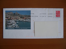 Enveloppes PAP  Marianne De Lamouche Avec Illustration PORT DES GOUDES MARSEILLE - Prêts-à-poster: Repiquages /Lamouche