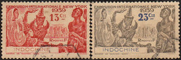 Détail De La Série Exposition Internationale De New York Obl. Indochine N° 203 Et 204 - 1939 Exposition Internationale De New-York