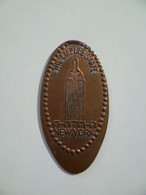Pièce écrasée - Elongated Coin / Usa /  NEW YORK The Empire State Building - Monete Allungate (penny Souvenirs)