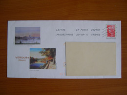 Enveloppes  PAP  Marianne De Beaujard Avec Illustration VERDUN - Prêts-à-poster:Overprinting/Beaujard