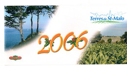 Carte De Voeux 2006, 2 Volets,  Adressée Par Producteurs Légumes Terres De SAINT MALO, (35) Ille Et Vilaine, Coopérative - Nouvel An